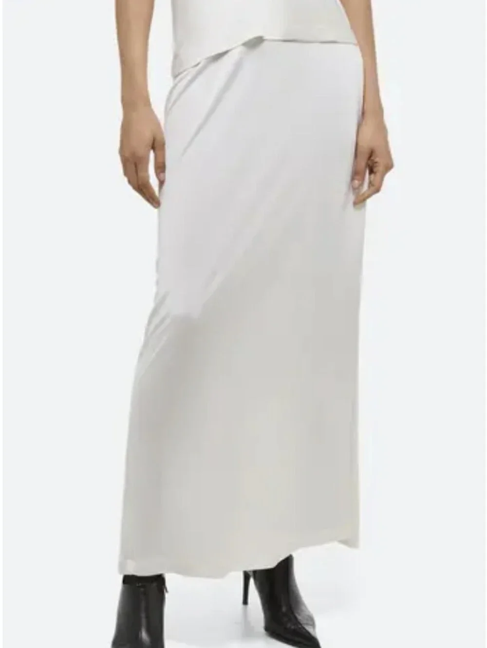 NWT Helmut Lang Fluid Jersey Skirt